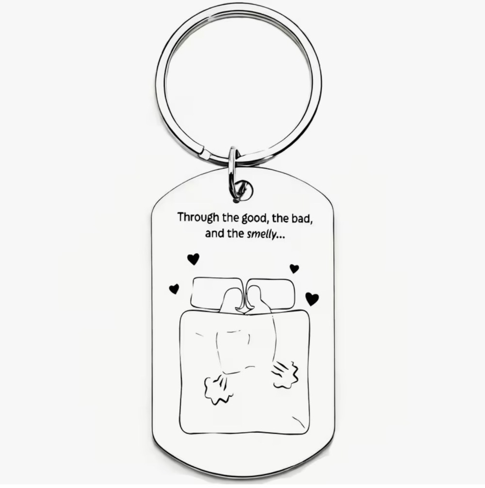 3/$25 Through The Good The Bad And The Smelly Stainless Steel Keychain NEW